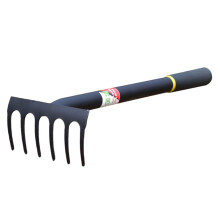 Eease 1Pc Garden Rake Manganese Steel Rake Cultivation Tool Plowing Weed Rake