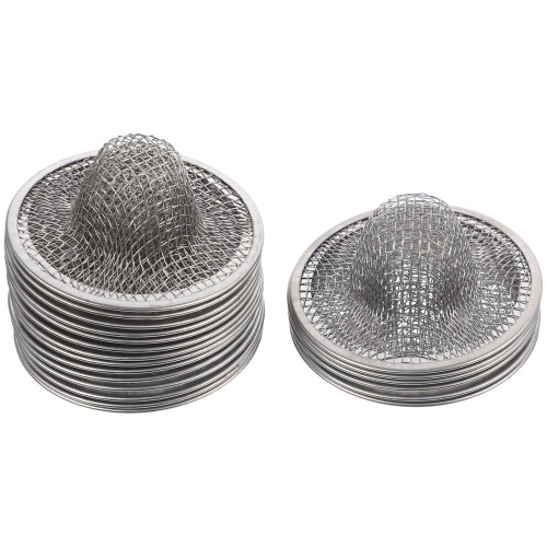 Stainless Steel Filter 100 Pcs Fine Mesh Kitchen Sink Strainer Drain Strainers for 2