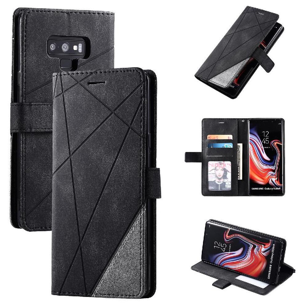 Case For Compatible With Samsung Galaxy Note 9 Card Holder Kickstand Shockproof Pu Leather Wallet Flip Folio Magnetic 9402001795564