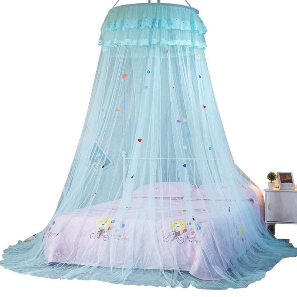 Bed Mosquito Net Netting Mesh Lace Canopy Princess Round Dome Bedding Net For Adult Kids Bedroom Pink/White