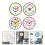 Zriyin Silent Wall Clock Teaching Clock Non Ticking Learning Clock Wall Decor Student,C 5