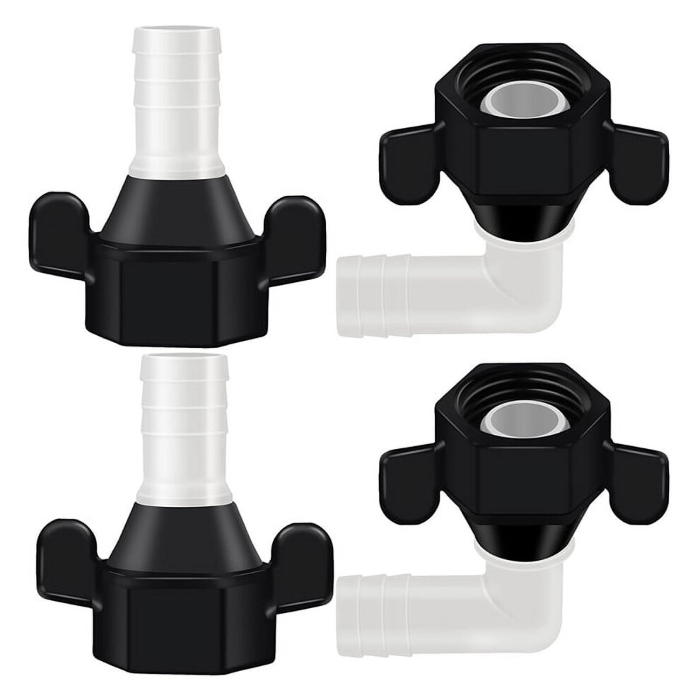 4Pack Barb Elbow And Straight Swivel Adapter Rv Water Pump 9402001797445