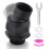 Shower Head Swivel Adapter Solid Brass 360 Adjustable Flow Shower Arm Connector Matte Black 1