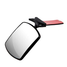 Baby Car Mirror with WideAngle Curved Lens, Adjustable Rotatable Rear Facing Seat View, White