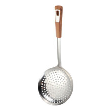 Stainless Steel Skimmer Long Handle Kitchen Strainer Spoon for Hot Pot Frying Noodles 18 Inches