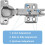 4 Pack Soft Close Cabinet Hinges Concealed 105 Degree Adjustable Hinges for Kitchen Cupboards 5