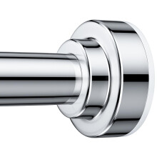 Adjustable Shower Curtain Rod 3280 Inches Rust Resistant Stainless Steel with NoDrill AntiSlip Ends