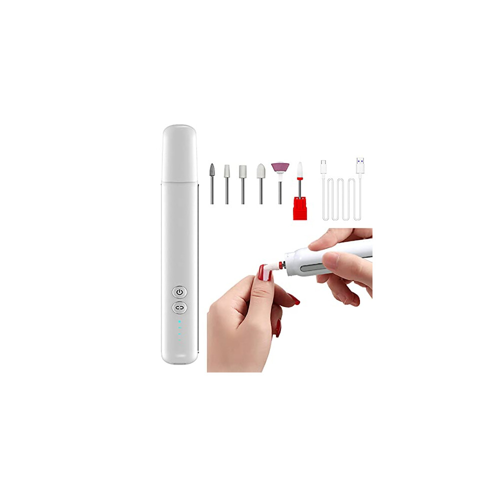 Cordless Nail Drill 35000 RPM Professional Rechargeable Electric File for Acrylic and Gel Nails