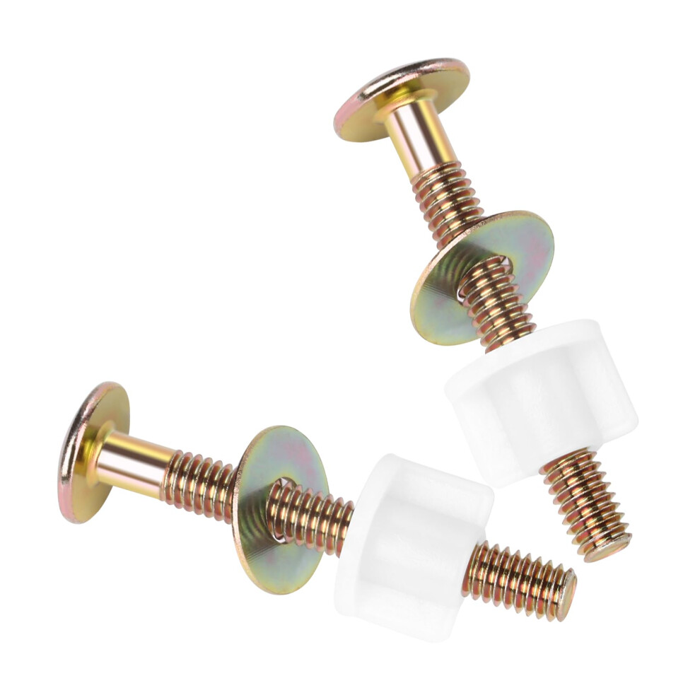 2Pcs Universal Toilet Seat Screws Replacement Kit, Durable Steel Bolts With Washers And Nuts 9455672557863