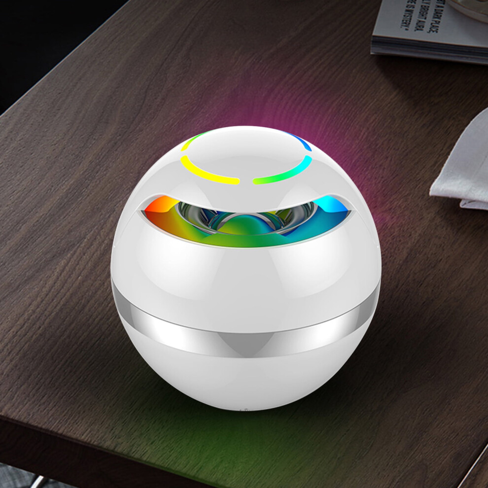Gnobogi Ball Bluetooth Speaker Mini Portable With Fm, Hands-Free Call & Colorful Breathing Lamp - Compatible With All Devices 9149926303381