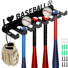 Wall Mount Baseball Bat Holder Iron Baseball Softball Bats Organizer Bat Rack DIY