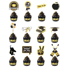 2023 Season Of Graduation Party Party Cake Insert Book Doctor Hat Cake Decorative Cake Insert