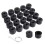 20pcs Wheel Nut Bolt Cap Covers with Removal Tool Black 2