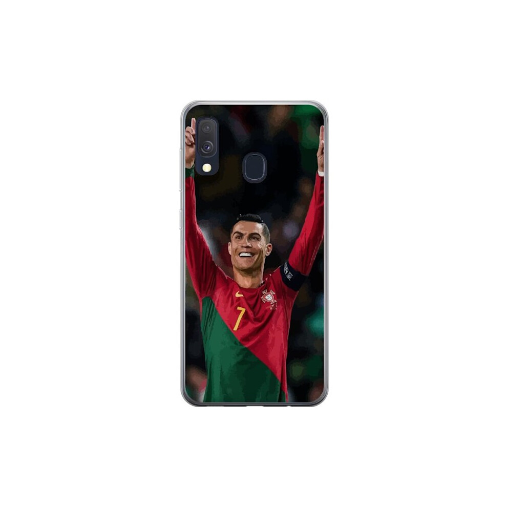 Compatible With Samsung Galaxy A40 Transparent Case Cristiano Ronaldo (Portugal) 9149926304685
