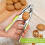 2Pcs Walnut Cracker Tools, Metal Nut Shell Openers with Non-slip Handle for Pecans, Hazelnuts, Pistachios (Green, Black) 5