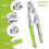 2Pcs Walnut Cracker Tools, Metal Nut Shell Openers with Non-slip Handle for Pecans, Hazelnuts, Pistachios (Green, Black) 4