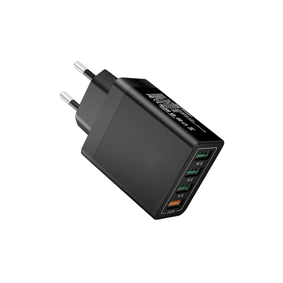 Fast Charger 4X Usb Quick Charge 3.0 3.1A Black 9058772569288