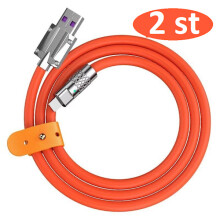 2pcs 1m 120W fast compatible with iphone charger red red