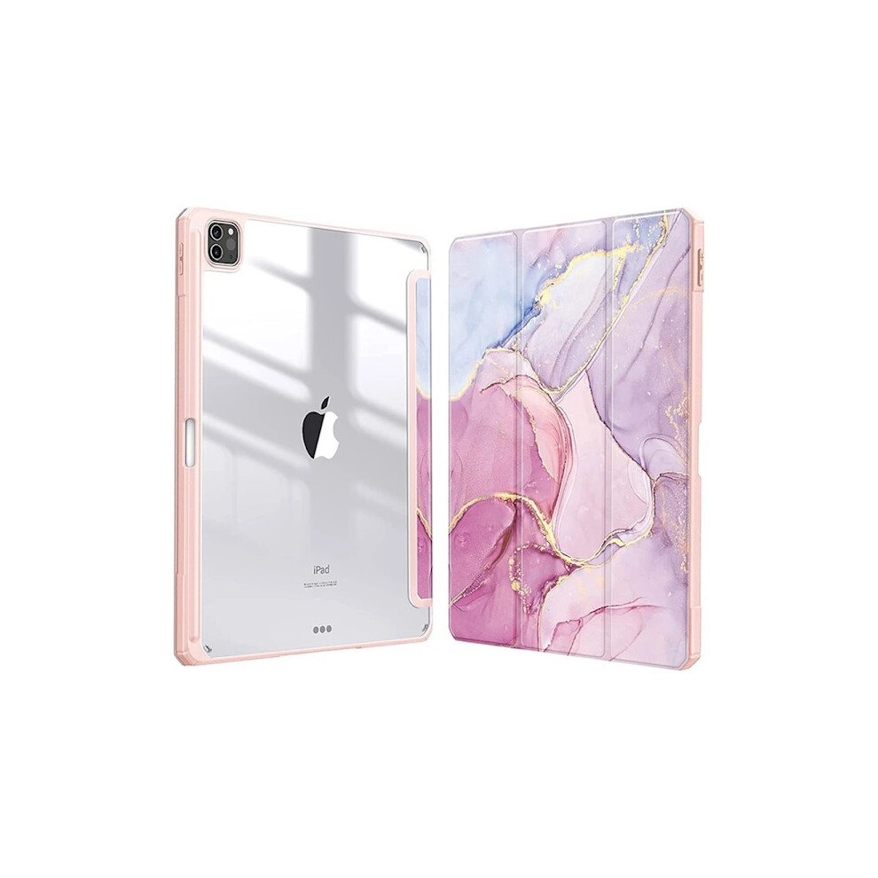Smart Pu Case Compatible With Ipad Air 4Th/5Th, Ipad 10Th 10.9, Ipad Pro 11 2024, 7Th-9Th 10.2, 9.7, 3 10.5 - Transparent Cover 9058772569387