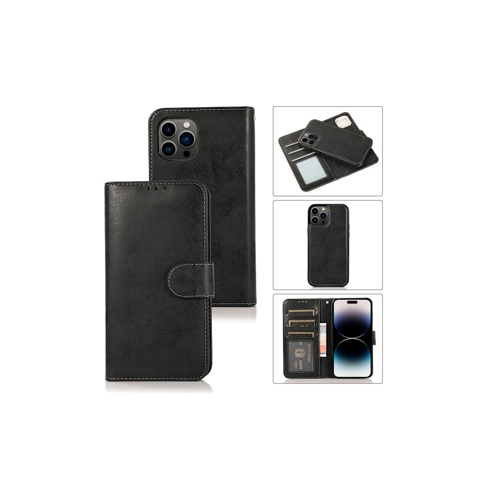 Compatible With Iphone 16 Pro Max Wallet Magnet Black 9058772569196