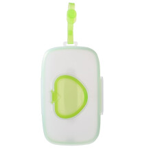 2 Pc Love Wet Tissue Box Stroller Baby Case Wipes Container Diaper Bag Outdoor Storage Holder Hanging Doll Crib Newborn