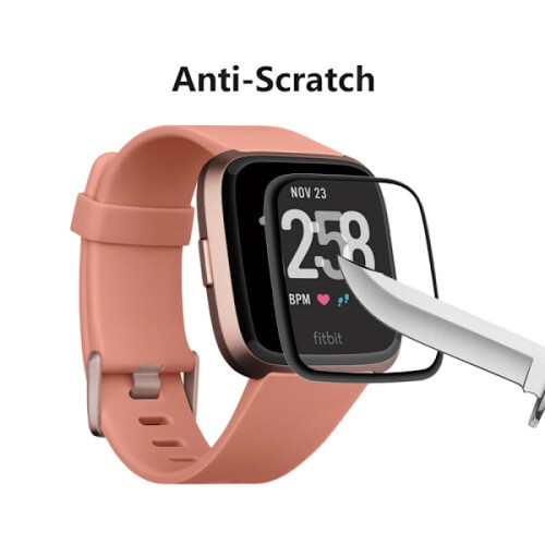 HAT PRINCE Full Coverage Screen Protector compatible with Fitbit Versa 3/Sense 2