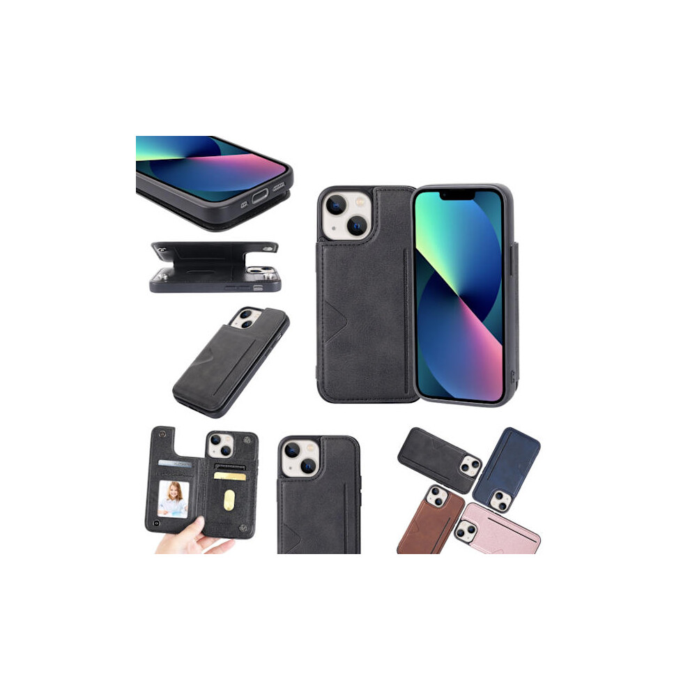 Compatible With Iphone 13 - Practical Stylish Case With Card Slot Hanman Black 9058772069450