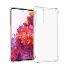 Compatible with Samsung Galaxy S20 FE - Shockproof Transparent TPU Cover
