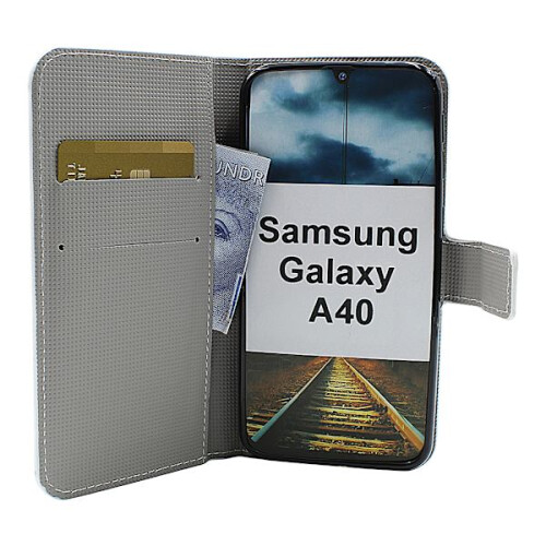Design wallet compatible with Samsung Galaxy A40 (A405FN/DS) 1
