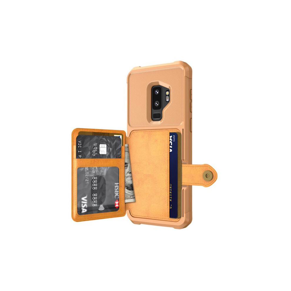 Cover With Card Slot - Compatible With Samsung Galaxy S9 Plus Brown 9058772069924