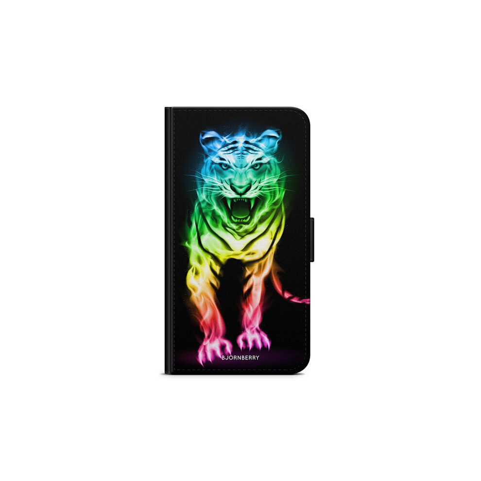 Bjornberry Wallet Case Compatible With Huawei Honor 9 - Fire Tiger 9058772069894
