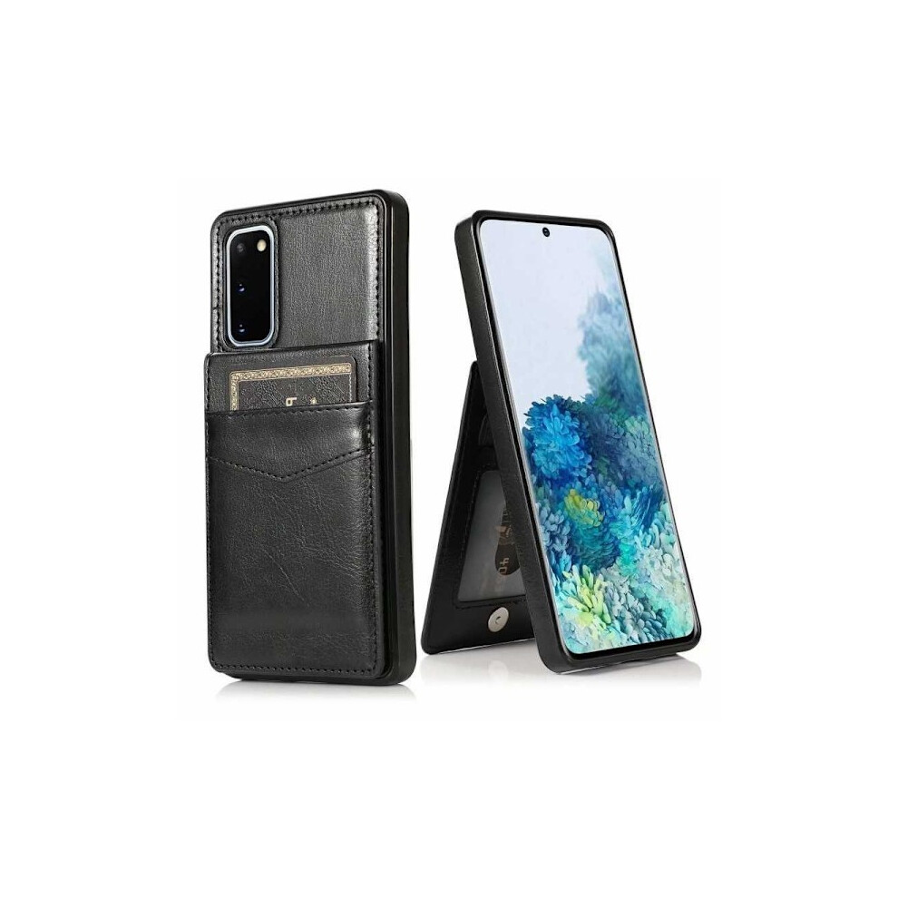 Compatible With Samsung S21 Fe Mobile Case Card Holder 5-Compartment Retro V3 Brown 9058772069412