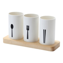 Stainless Steel Utensil Holder with Handle, MultiPurpose Cutlery Caddy for Kitchen and Dining