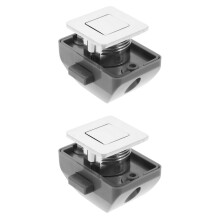 Set of 2 RV Handle Lock Stainless Steel Latches Cupboard for Push Button Keyless