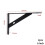 2Pcs Metal Shelf Bracket L Shape Thickened Corner Brace Shelf Right Angle Bracket 1