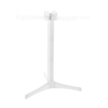Foldable Pasta Drying Rack - Plastic Spaghetti Noodle Dryer with 6 Bar Handles, White, Compatible with Yonrjhukm