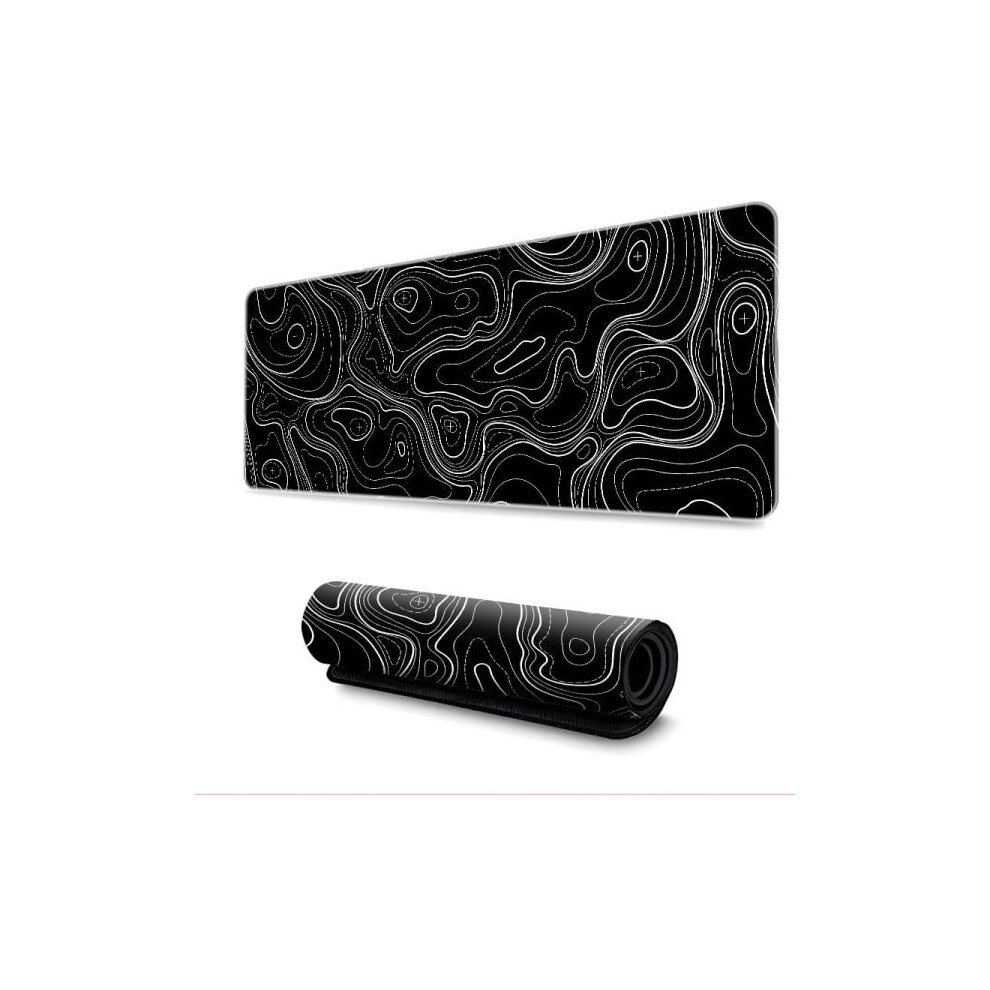 Large Mouse Pad Desktop Background M M M Black 9065759435573