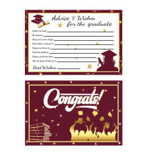 A Set Of 10 Sheets Happy Graduation Greeting Card Graduation Season Party Invitation Card Graduation Season Celebration Decoration
