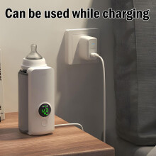 NAZISHW Portable Bottle Warmer, Wireless Baby Milk Warmer for Travel, Compatible with Standard Bottles – Fast & Compact