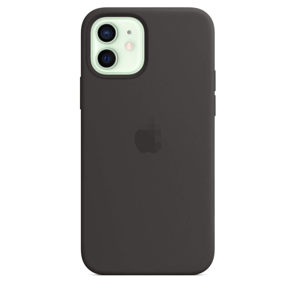 Compatible With Iphone 12 Pro | Compatible With Iphone 12 Liquid Silicone Phone Case With Magsafe Soft Touch 6.1"In- Black 9065759438208