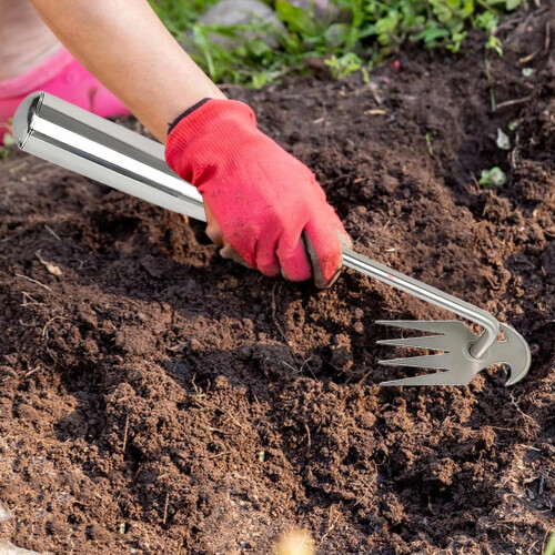 Weed Puller Stainless Steel Weeding Tool with Detachable Handle for Efficient Garden Cleanup 30cm 1