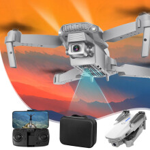 EQWLJWE Drone with Camera, 1080P WiFi FPV, Altitude Hold, Headless Mode, 360 Flips, One-Click Takeoff/Landing, 3-Speed, Emergency Stop, Compatible