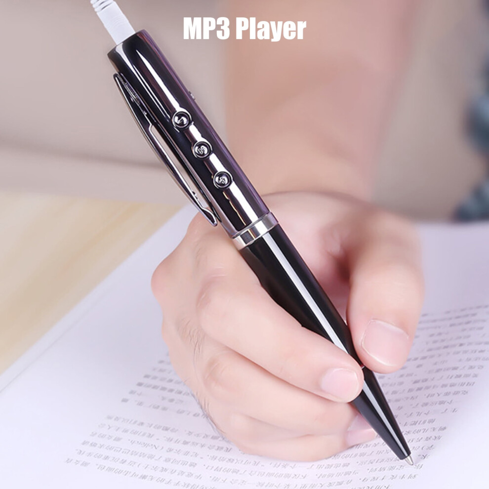 SUSUchens Mini MP3 USB Charging Lossless Sound Support TF Card Writable Pen Music Student Walkman for Home Silver-image-OPC-PR8RTQ5-NEW