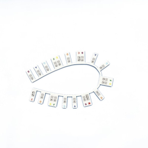 INF Removable piano and keyboard labels 88 keys Multicolor 1