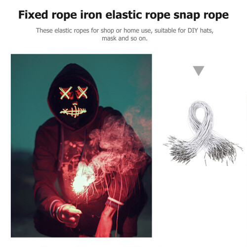 50pcs Elastic Mask String Cord Stretch Loop Band with Ends Hat Elastic Ropes 2