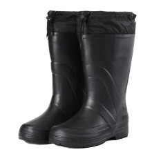 Men's Waterproof NonSlip Winter Boots with Warm Lining for Outdoor Fishing Snow Rain, Size 44 Black