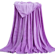Flannel Blanket Washable Blankets Warm Keeping Supplies Light Purple 50x70cm