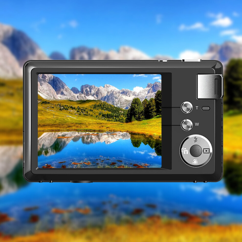 Jacenvly 4K Hd 3Ch Digital Camera With 16X Zoom, Auto Focus, Large Screen, Compatible With Elephant Gifts, Cheap Clearance White 9322103946827