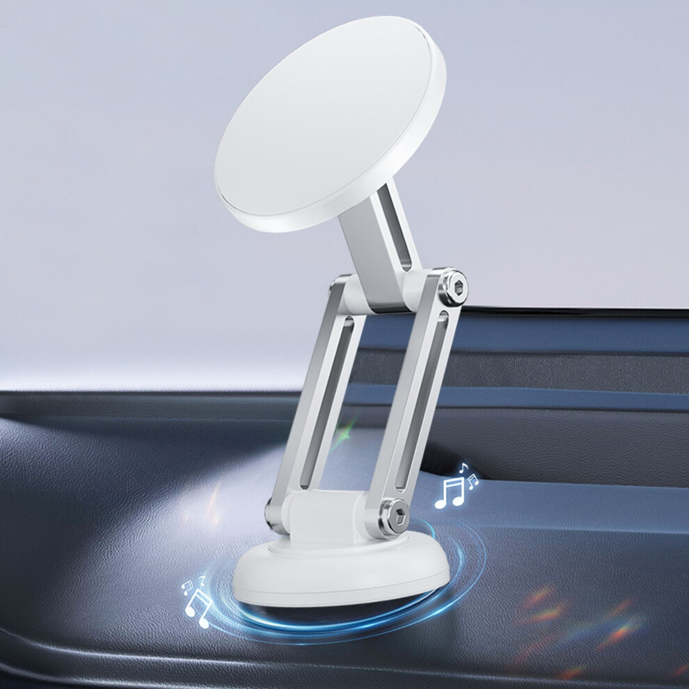 Valseel Car Accessories Mobile Phone Stand Metal Style Car Dashboard Navigation Stand Folding Magnetic Car General 360 Rotating Mobile Phone Stand 9322103946353