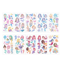 10pcs Glittering Tattoo Sticker Animal Shape Waterproof Glitter Temporary Tattoo Patch for Children Summer Type 2 Chiyuantao